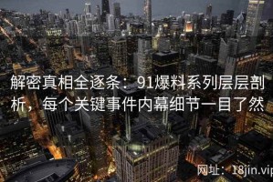 解密真相全逐条：91爆料系列层层剖析，每个关键事件内幕细节一目了然
