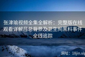 张津瑜视频全集全解析：完整版在线观看详解吕总背景及卫生间黑料事件全线追踪