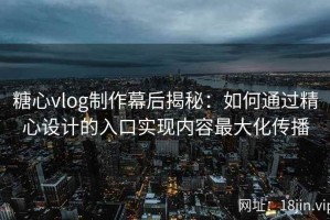 糖心vlog制作幕后揭秘：如何通过精心设计的入口实现内容最大化传播