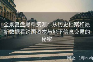 全景复盘黑料资源：从历史档案和最新数据看跨国资本与地下信息交易的秘密