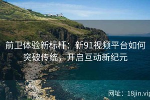 前卫体验新标杆：新91视频平台如何突破传统，开启互动新纪元